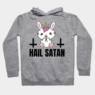 Devilish bunny Black Metal Hoodie